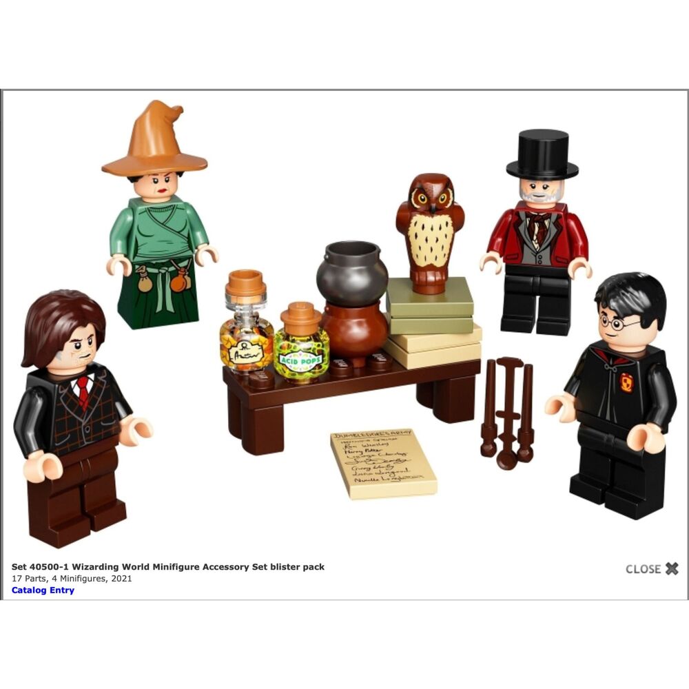 40500 Wizarding World Minifigure Accessory Set blister pack